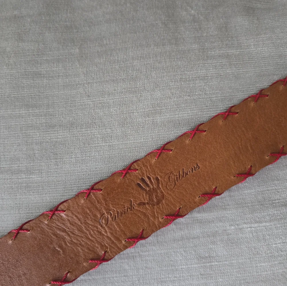 Patrick Gibbons Genuine Lizard Leather Handmaid Belt Black 48 - Picture 3 of 6